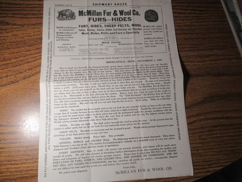 Mcmillan furs wool co - furs, &