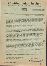 ITZEHOE, lettera con listino